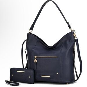 (3pc) MKF Collection Jordina Shoulder Handbag by Mia K-Matching Wallet